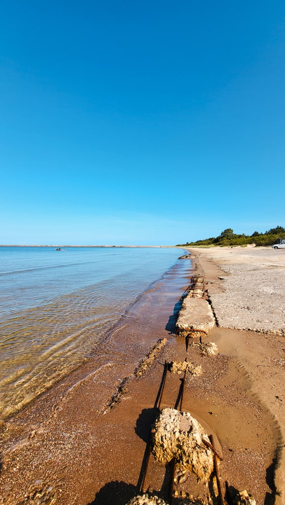 Coastline in Karosta, Liepaja, Latvia.